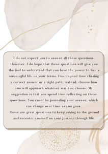 -Know Thyself- 21 Questions