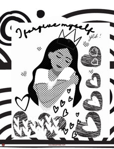 "I AM" Daily Coloring Book with Affirmations and Self-reflections