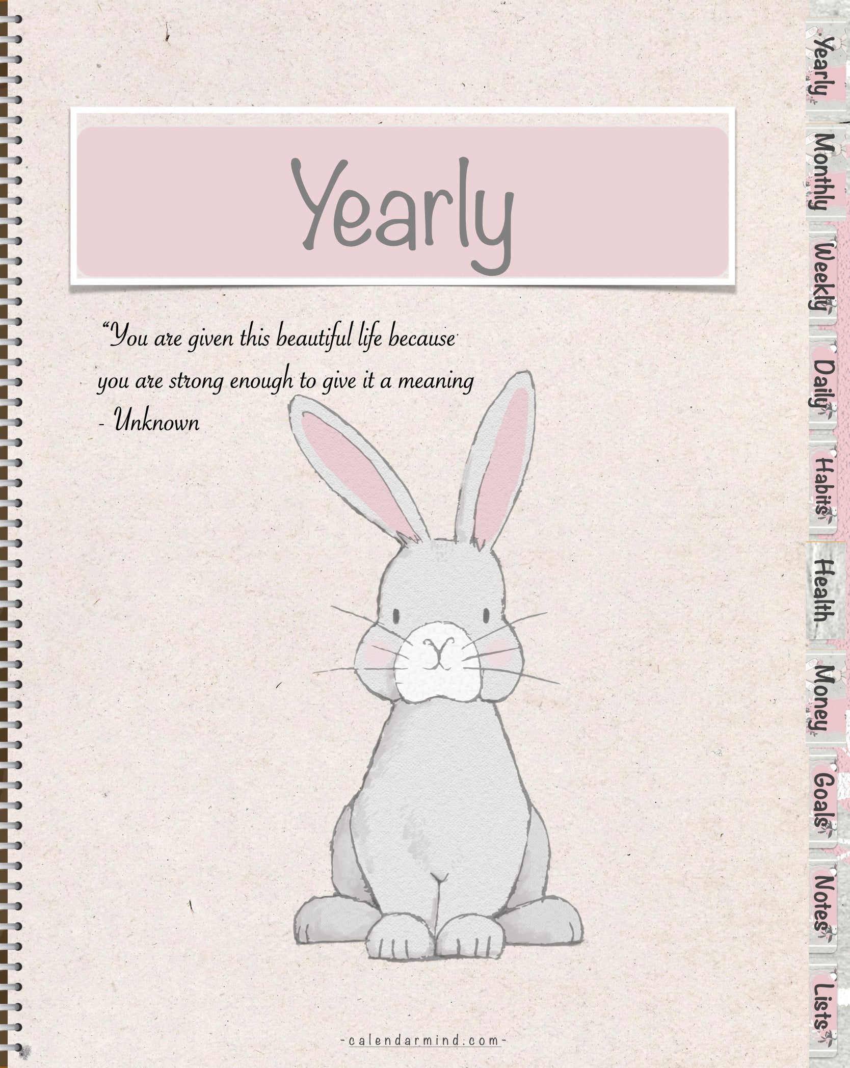 Digital Planner Bunny