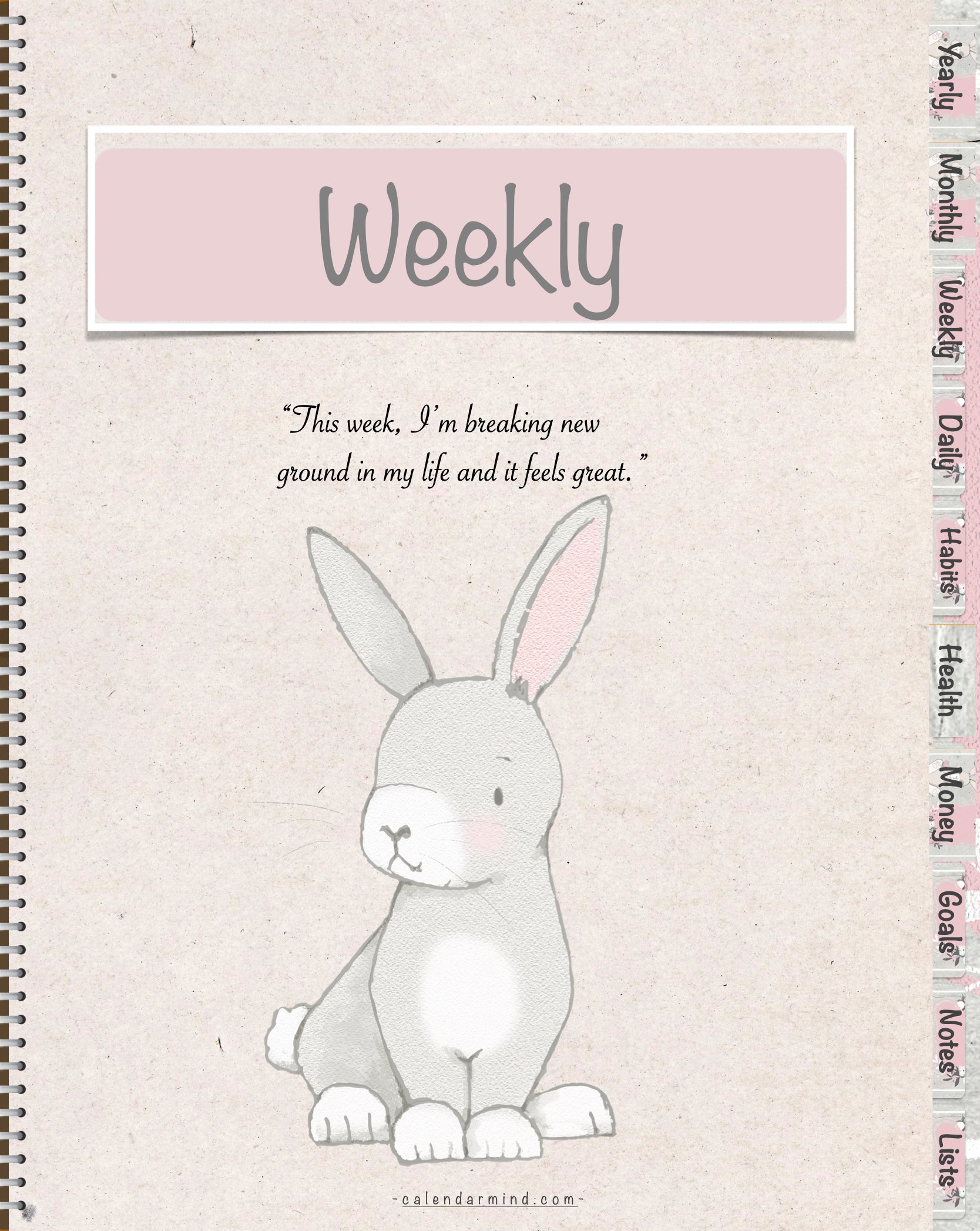 Digital Planner Bunny