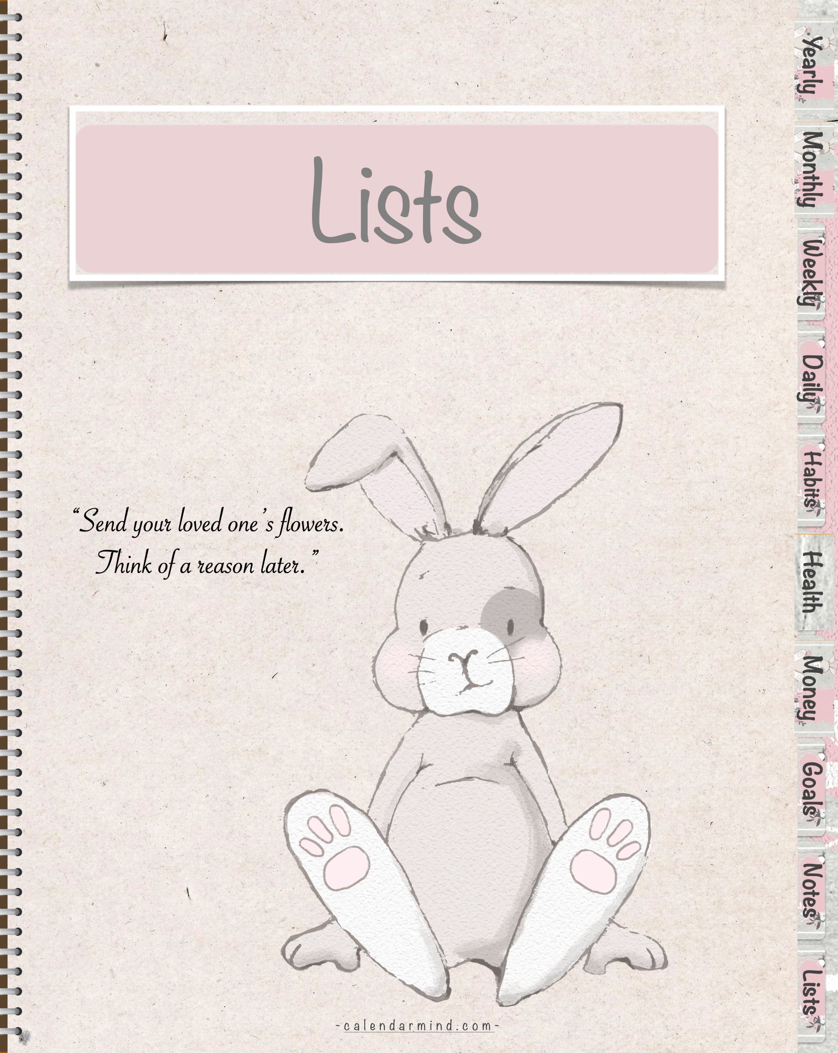 Digital Planner Bunny
