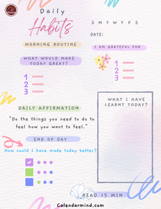 Daily Habits     -Free download